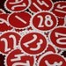 31 Red and White Numbers