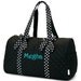 Personalized Duffle Bag Black White Polka Dots Dance Gym Cheerleader