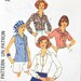 UNCUT Sleeveless Blouse with Scarf Bust 36