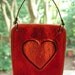 Cranberry Red Heart Suncatcher