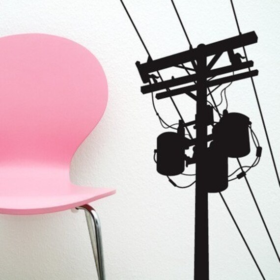 Power Pole Vinyl wall art decals stickers graphic by TastySuite