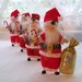 Christmas Fel Art Doll, Jolly Old Santa Holiday Hanging Ornament