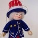 Stars and Stripes Pixie - Indepence Day Felt Art Doll