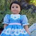 American Girl Doll Clothes - 18 inch doll dress - Songbirds Doll Dress