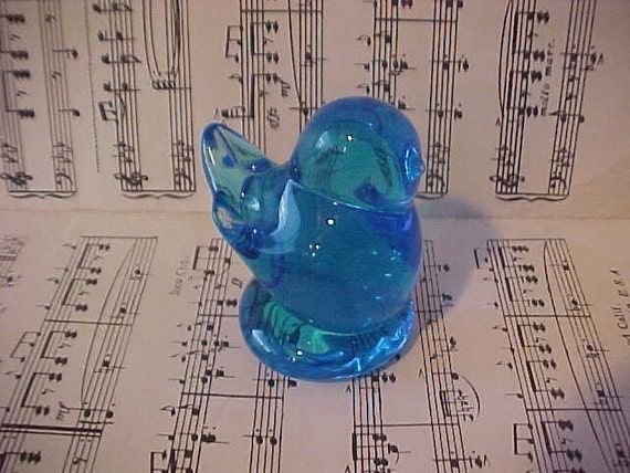 blue bird of happiness figurine