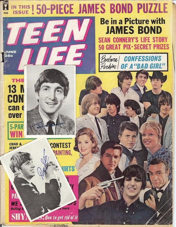 Vintage 1960s Teen Life Magazine and Beatles by BluebirdSales