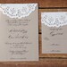 Sample Doily Wedding Invitation Set