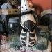 Primitive Art Skeleton Crow Doll Folk Halloween Goth