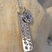 Latitude Longitude Custom Pendant in Fine Silver