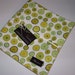 Urban Flannel Scribble Dot Baby Blanket Swaddler Olive--LARGE
