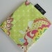 Heather Bailey Lime Paisley Flex Pouch Coin Purse