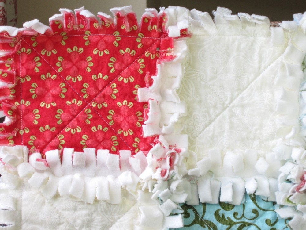 Baby Christmas Quilt Rag Quilt Minky Blanket