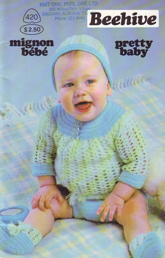 patons beehive 420 pretty baby vintage 80s baby by vintagevice
