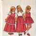 simplicity 5383, vintage 70s children's dresss and pinafore pattern UNCUT, toddler size 3 years, chest 22, FREE SHIPPING to canada and usa
