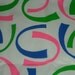 vintage 60s novelty fabric, featuring great geometric design, 1 yard, 13 inches