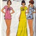 SALE butterick 3879, vintage 70s night dress and panties pattern, size small, 8-10, bust 31.5 to 32.5 FREE SHIPPING to canada and usa
