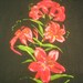 RESERVED FOR MELISSA vintage 70s large scale novelty print fabric featuring bold floral motif, 2 yards