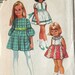 simplicity 8714, vintage 70s children's dress pattern, toddler size 6, chest 25 FREE SHIPPING to canada and usa