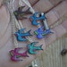 birds of a feather... flock together... mini vintage tattoo style sparrow necklace
