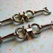 RESERVED.. Vintage .. Links, Silver Tone Equestrian Embellishment