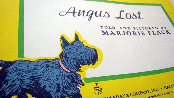 Vintage Angus Lost Scottie Dog Childrens Book