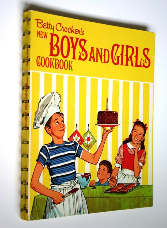 Vintage Betty Crocker's New Boys And Girls Cookbook