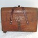 Vintage LEATHER SCHOOL SATCHEL from Germany 1940s