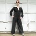 Vintage Black PILOT JUMP SUIT 1970s