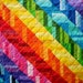 Twin coverlet or lap-Rainbow Rails 48 inches by 55 inches