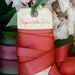Bougainvillea Satin - Hand Dyed Silk Ribbon by Hanah Silk 1 inch wide