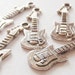 10 Electric Guitar Charms 30x10mm