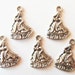 12 Princess Charms 22x15mm