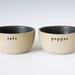 salt and pepper bowls.
