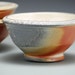 Small Bowl, wood fired, earth tones, wheel thrown porcelain
