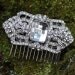 Stunning Art Deco Rhinestone Haircomb