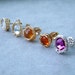 SPECIAL PRICE - Orphan Earrings Set, Crochet Post Earrings, Mother of Pearl, Swarovski Crystal, Carnelian and Baltic Amber