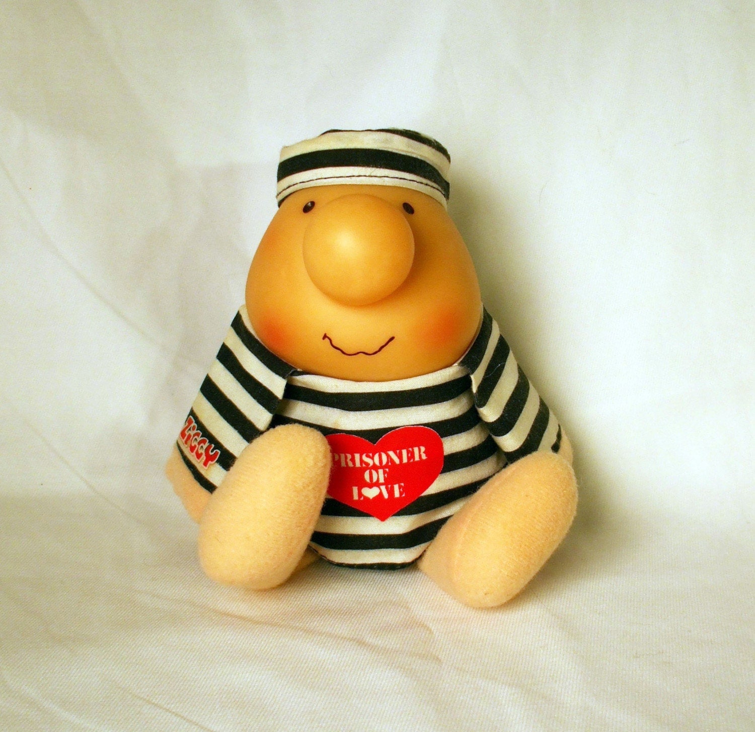 Vintage Valentines Day Ziggy Doll Small Cute Prisoner of Love