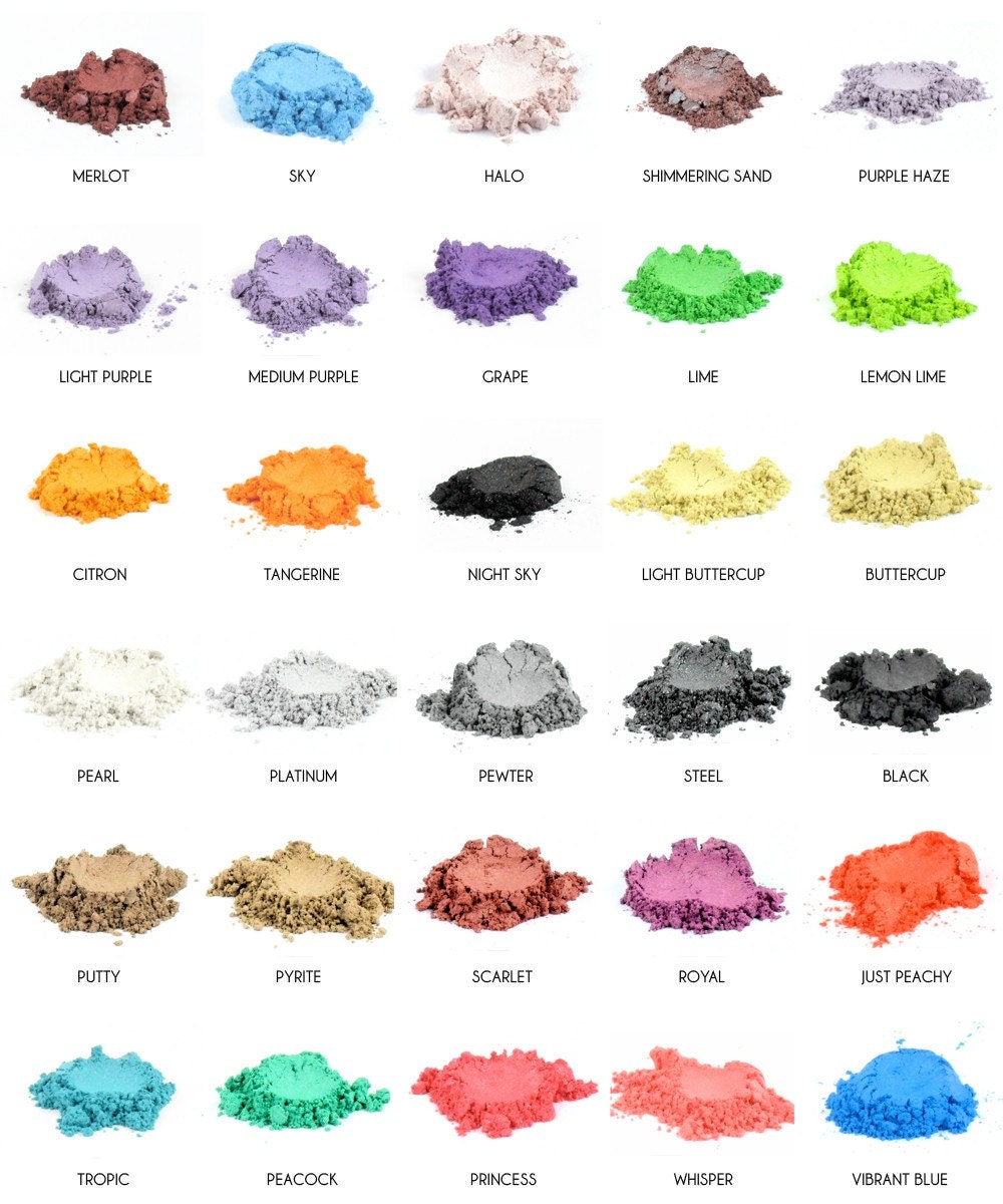 Mineral Eye Makeup Samples Choose Your Own Colors 5 Color