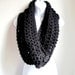 Black Infinity Scarf Cowl- Extra Large Chunky Infinity Scarf "BOGO" "Buy one get one 50% off lowest price"