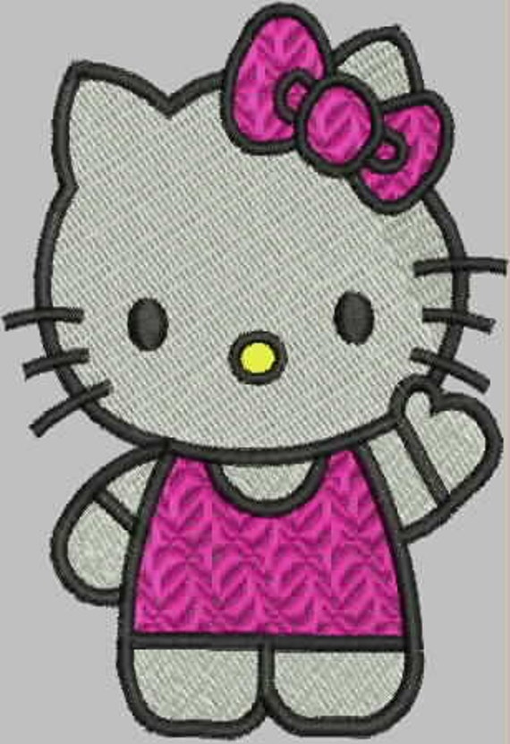 Hello Kitty Summer Embroidery Design