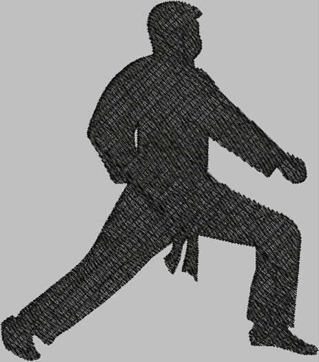 Karate embroidery designs