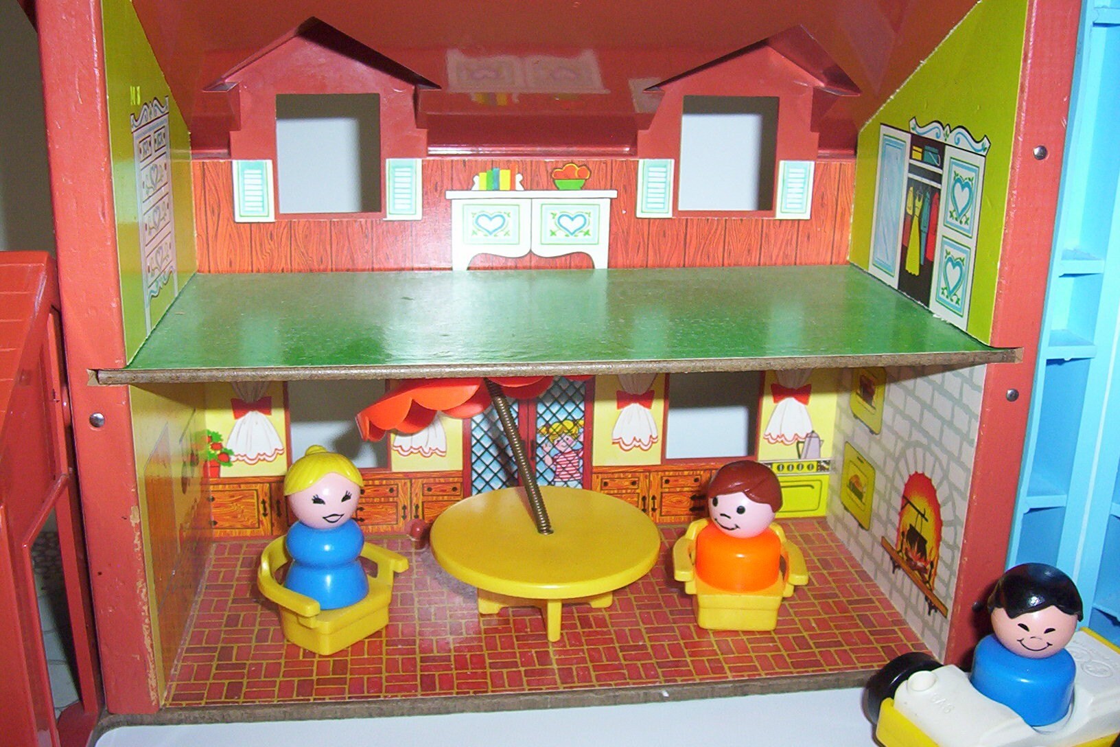 vintage fisher price play family house