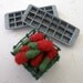 Dollhouse Miniatures -- 1/12 Scale Crate of Berries and 2 Ice Trays