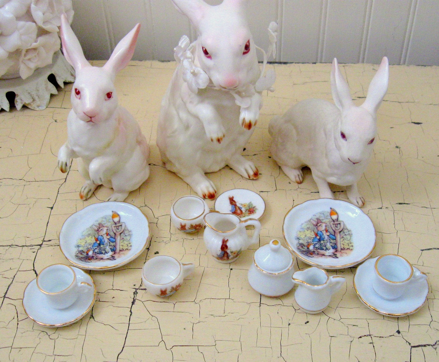 peter rabbit miniature tea set