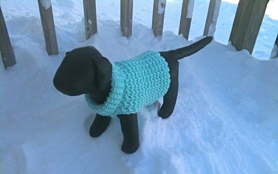 Immediate Download - PDF Crochet Pattern for the Snow Daze Dog Sweater from o...