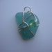 Reserved aiden Aqua Sea Glass Pendant