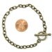 Antiqued Brass Metal Chain Bracelet is ready for Embellishment 8'' (A019)