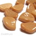 30% Off Sale Item - Weeping Leaves - 15 Opaque Beige Czech Glass Leaves