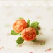 Dollhouse Miniature Flowers - Peach English Roses