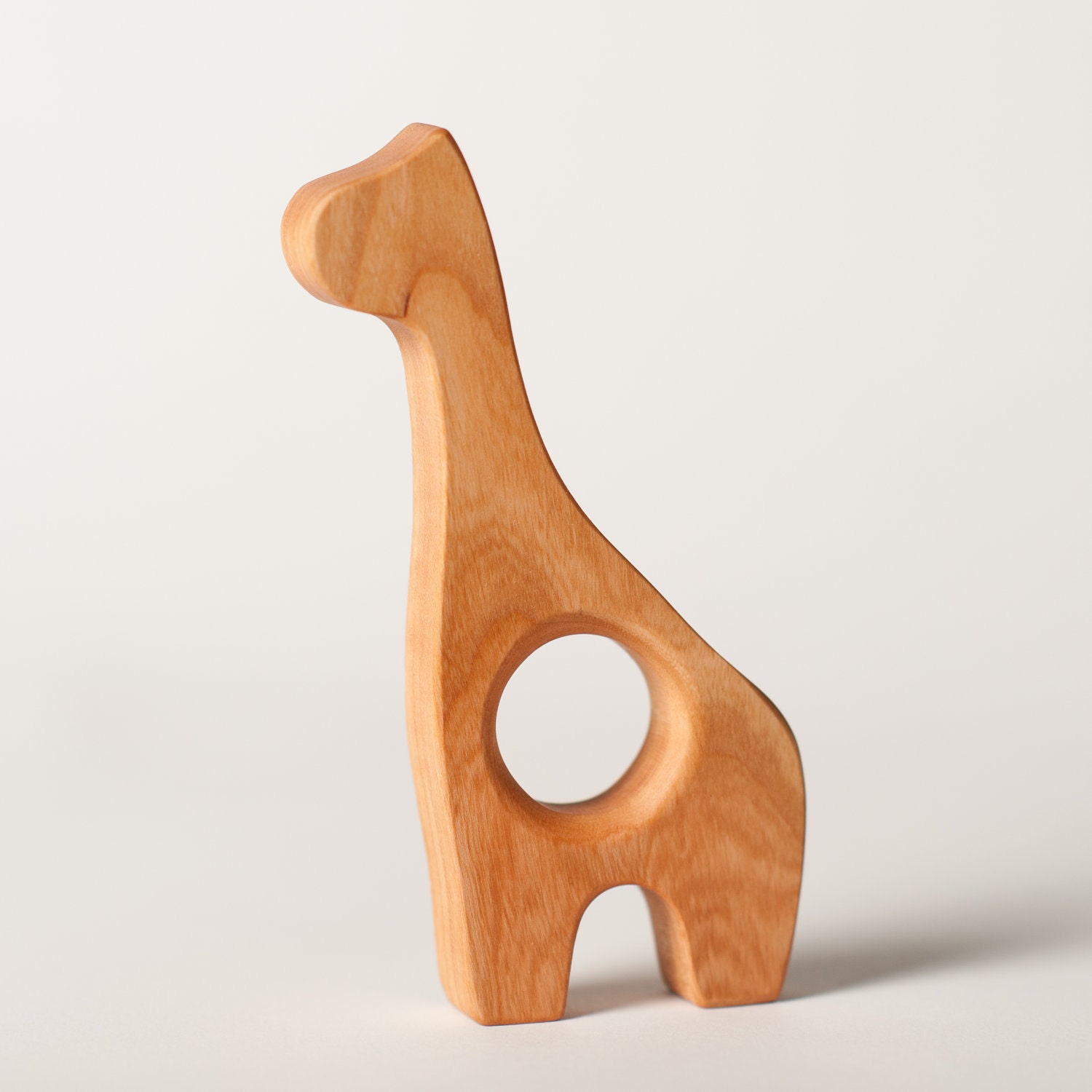 Wood Teether Giraffe wooden toy natural baby toy